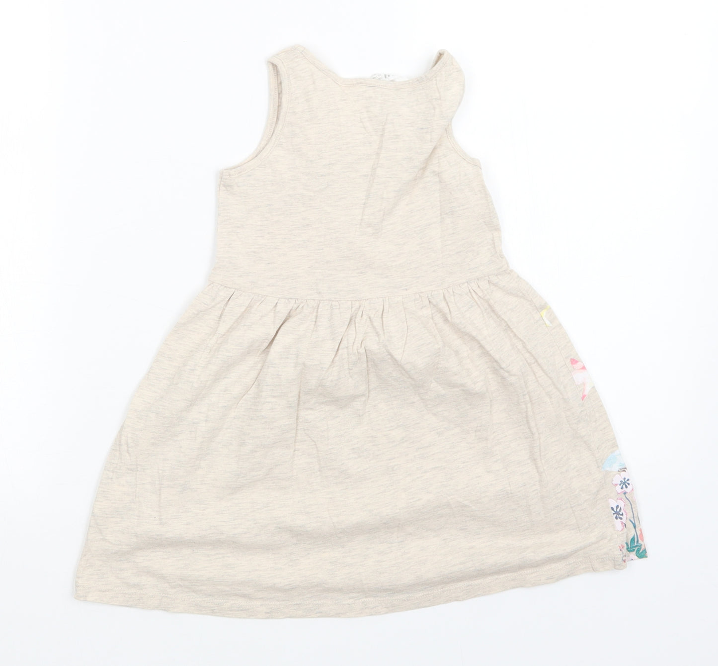 H&M Girls Beige Floral  A-Line  Size 3-4 Years