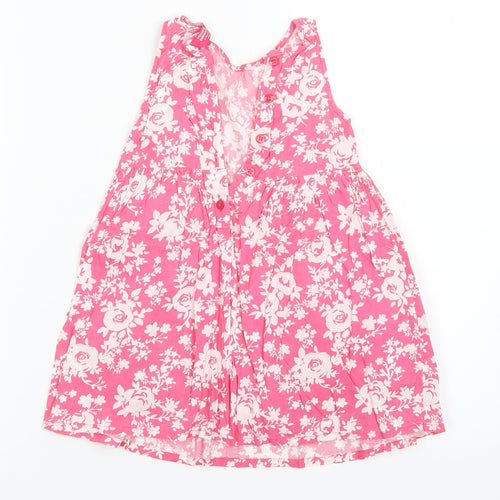 Young Dimension Girls Pink Floral  A-Line  Size 2-3 Years