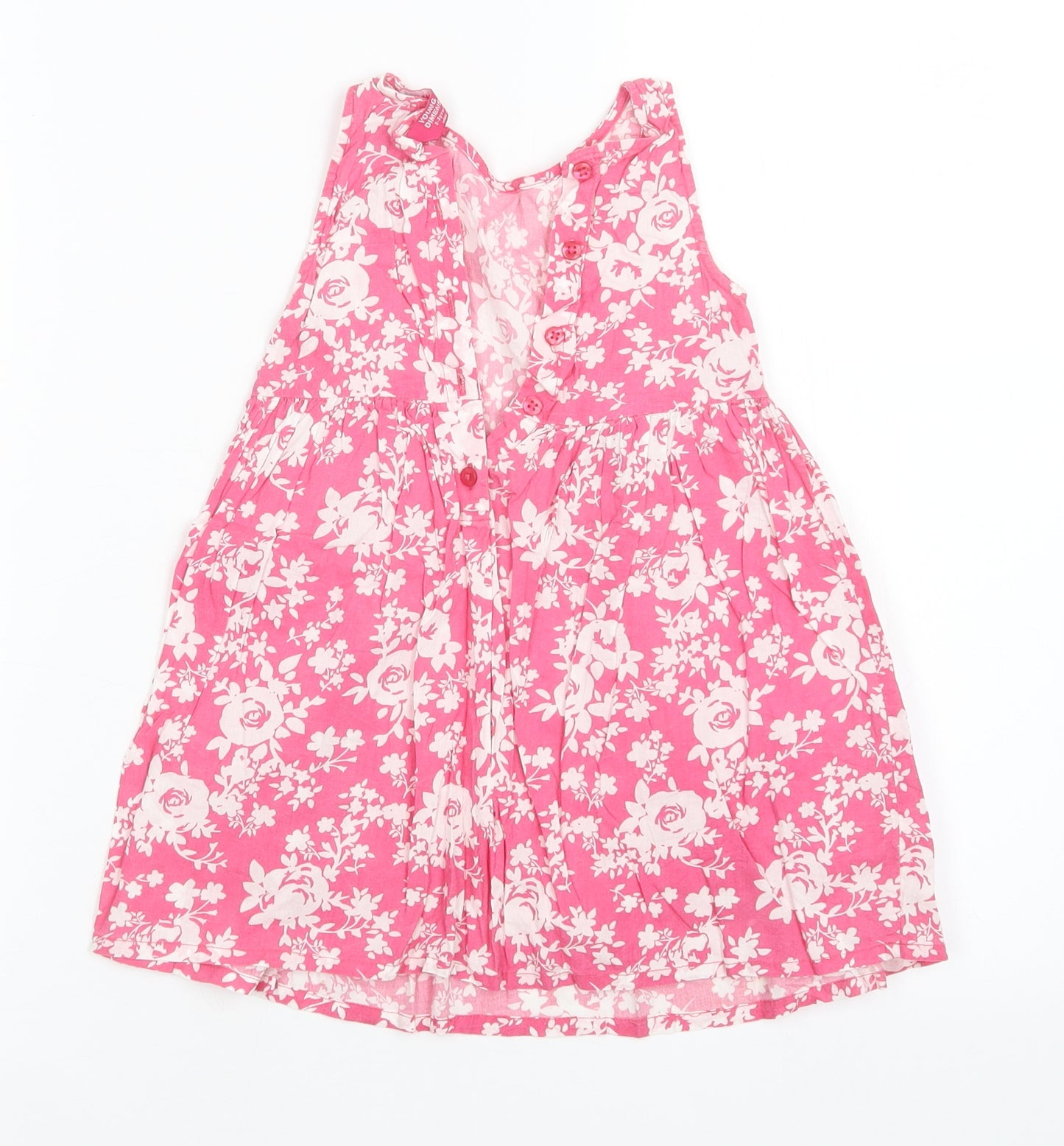 Young Dimension Girls Pink Floral  A-Line  Size 2-3 Years