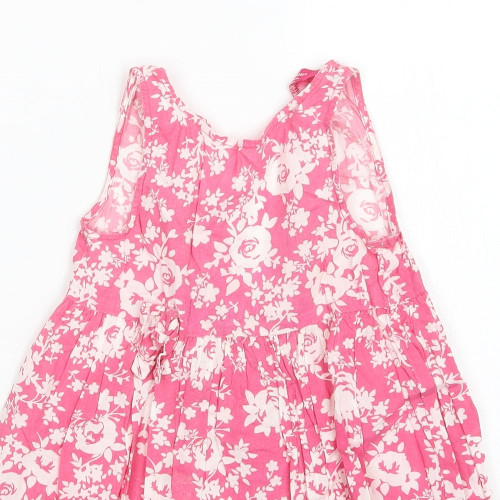 Young Dimension Girls Pink Floral  A-Line  Size 2-3 Years