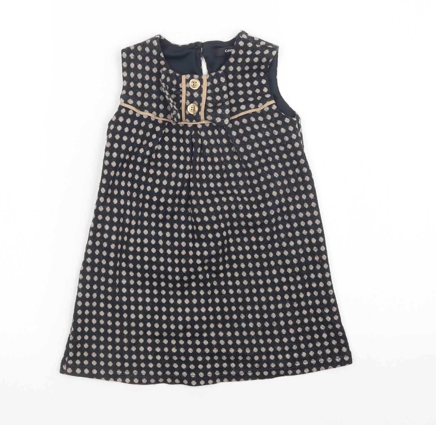 George Girls Multicoloured Plaid  A-Line  Size 2-3 Years