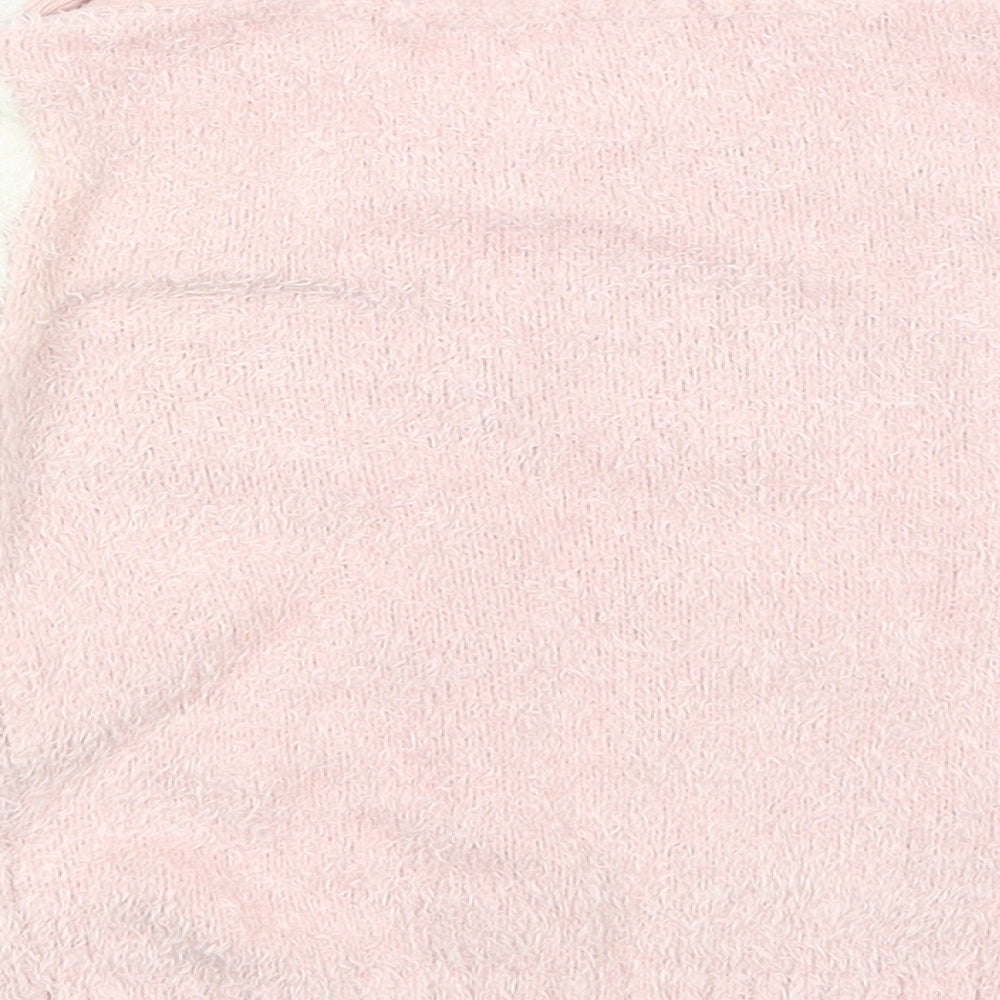 M&S Girls Pink   Pullover Jumper Size 2-3 Years  - Christmas