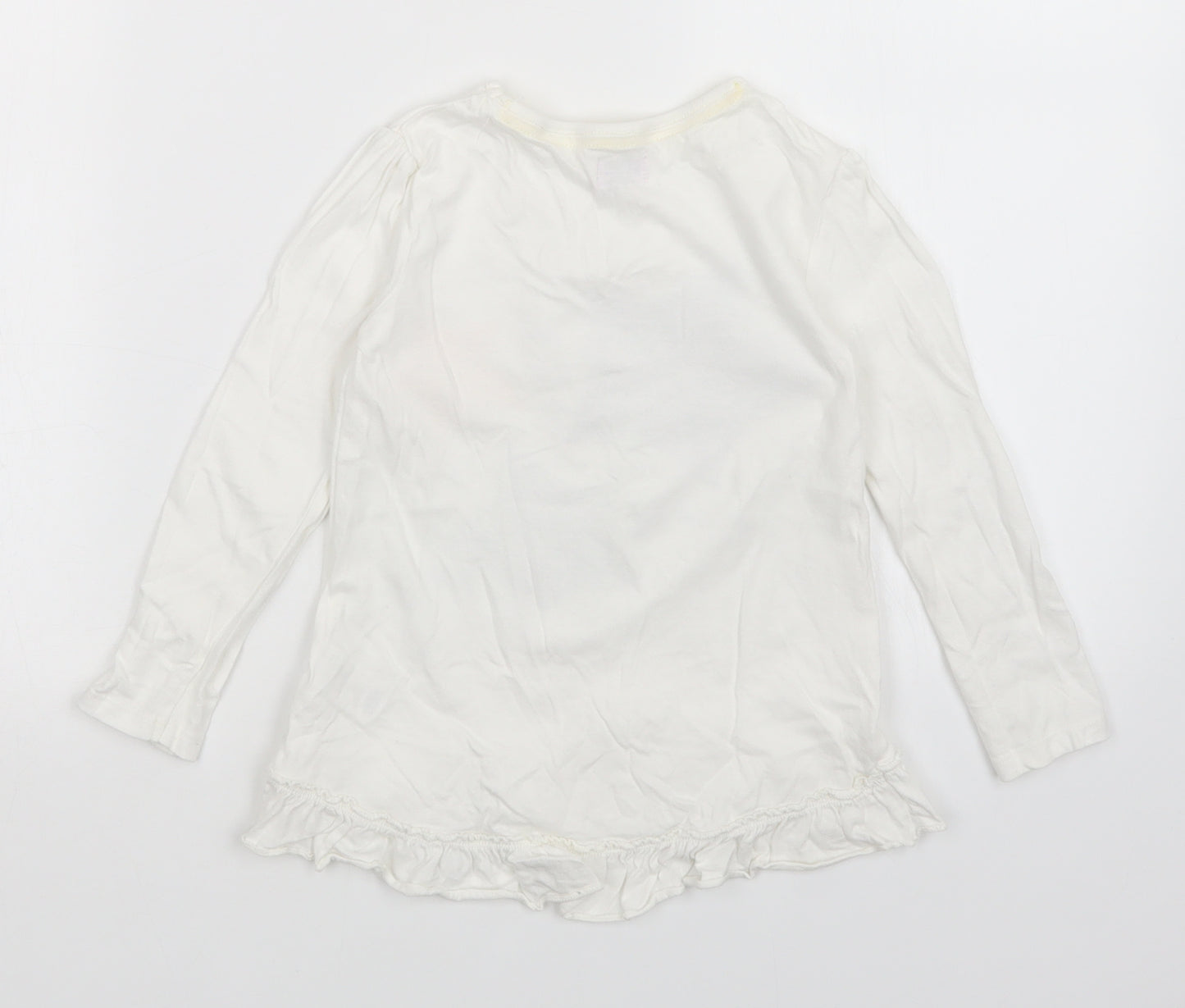F&F Girls White   Basic T-Shirt Size 3-4 Years