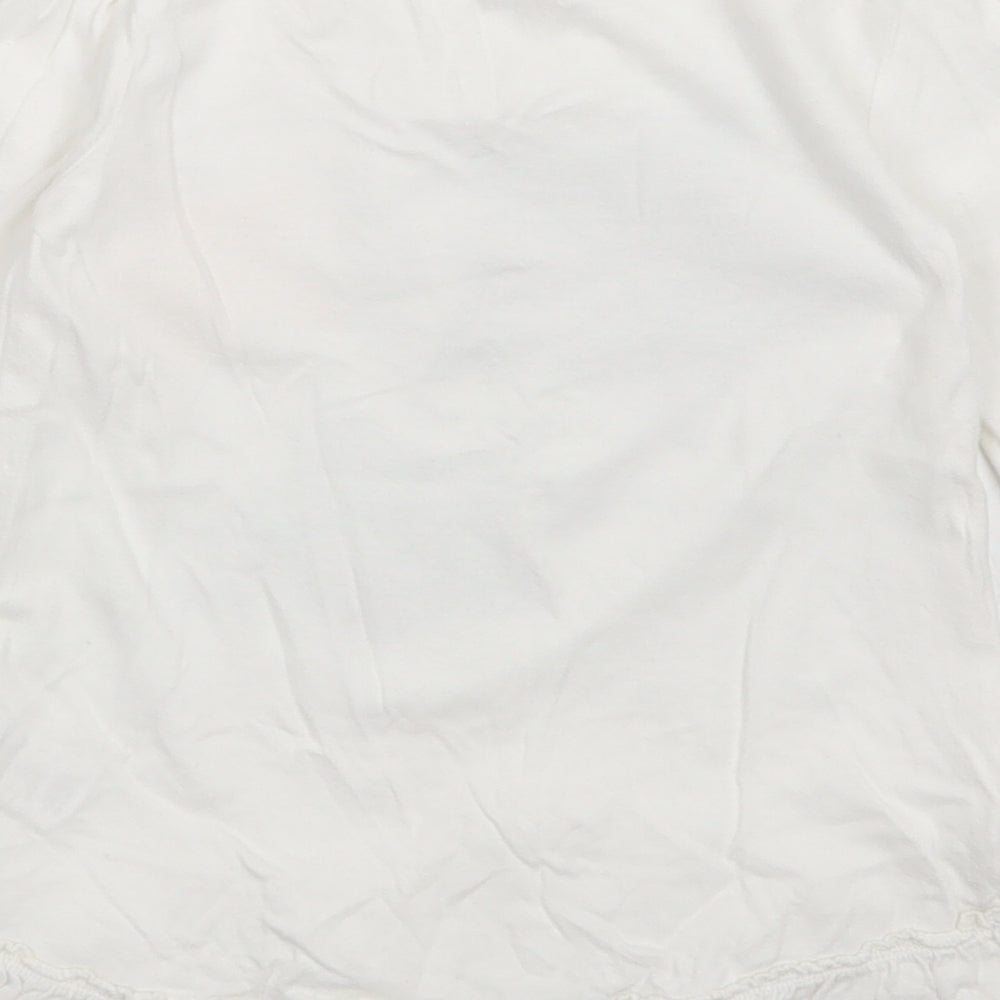 F&F Girls White   Basic T-Shirt Size 3-4 Years