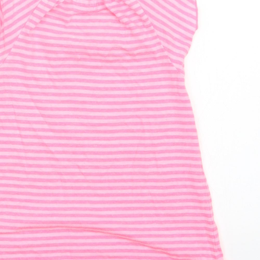 F&F Girls Pink Striped  Basic T-Shirt Size 3-4 Years