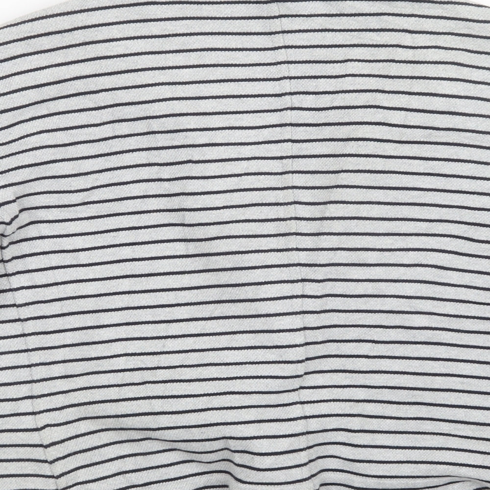 Pure Womens Grey Striped  Jacket  Size 18