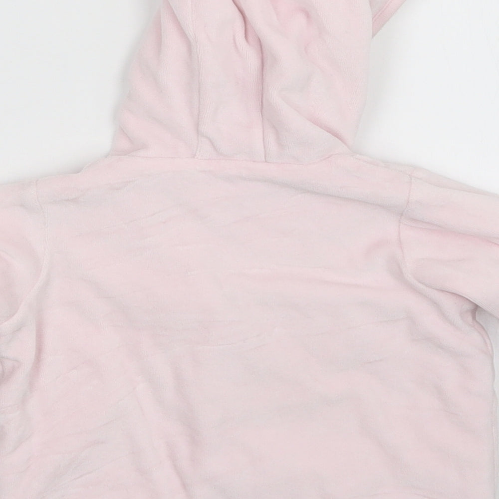 M&S Girls Pink   Full Zip Jumper Size 9-12 Months