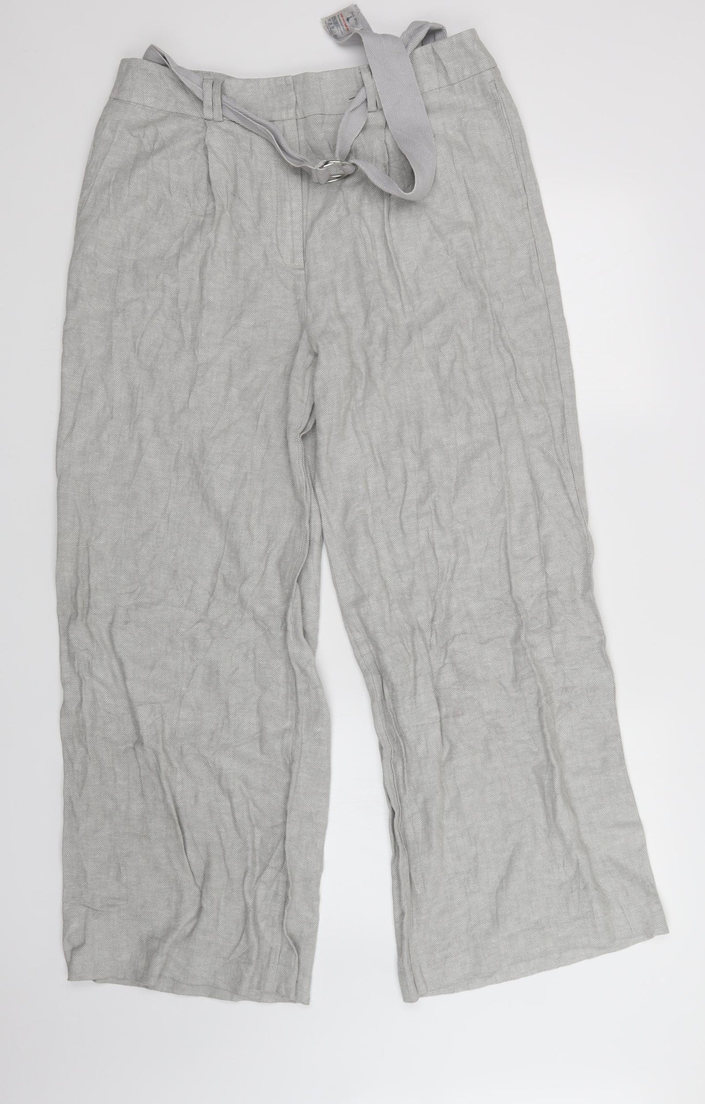 M&S Womens Grey   Trousers  Size 16 L30 in