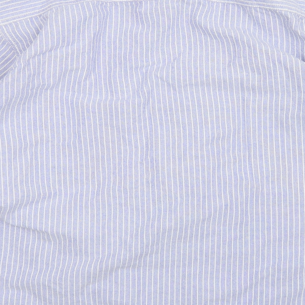 Boston Crew Mens Multicoloured Striped   Button-Up Size L