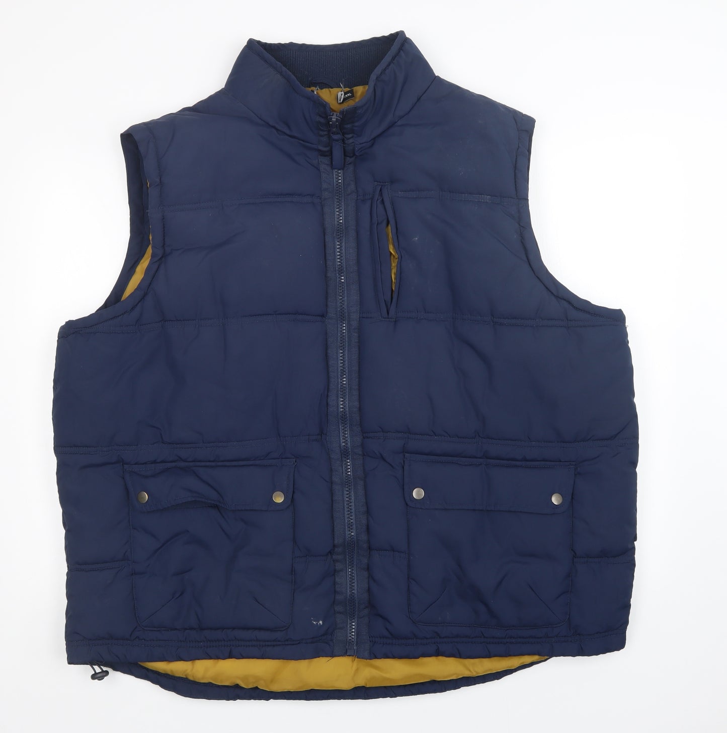F&F Mens Blue   Gilet Coat Size 3XL