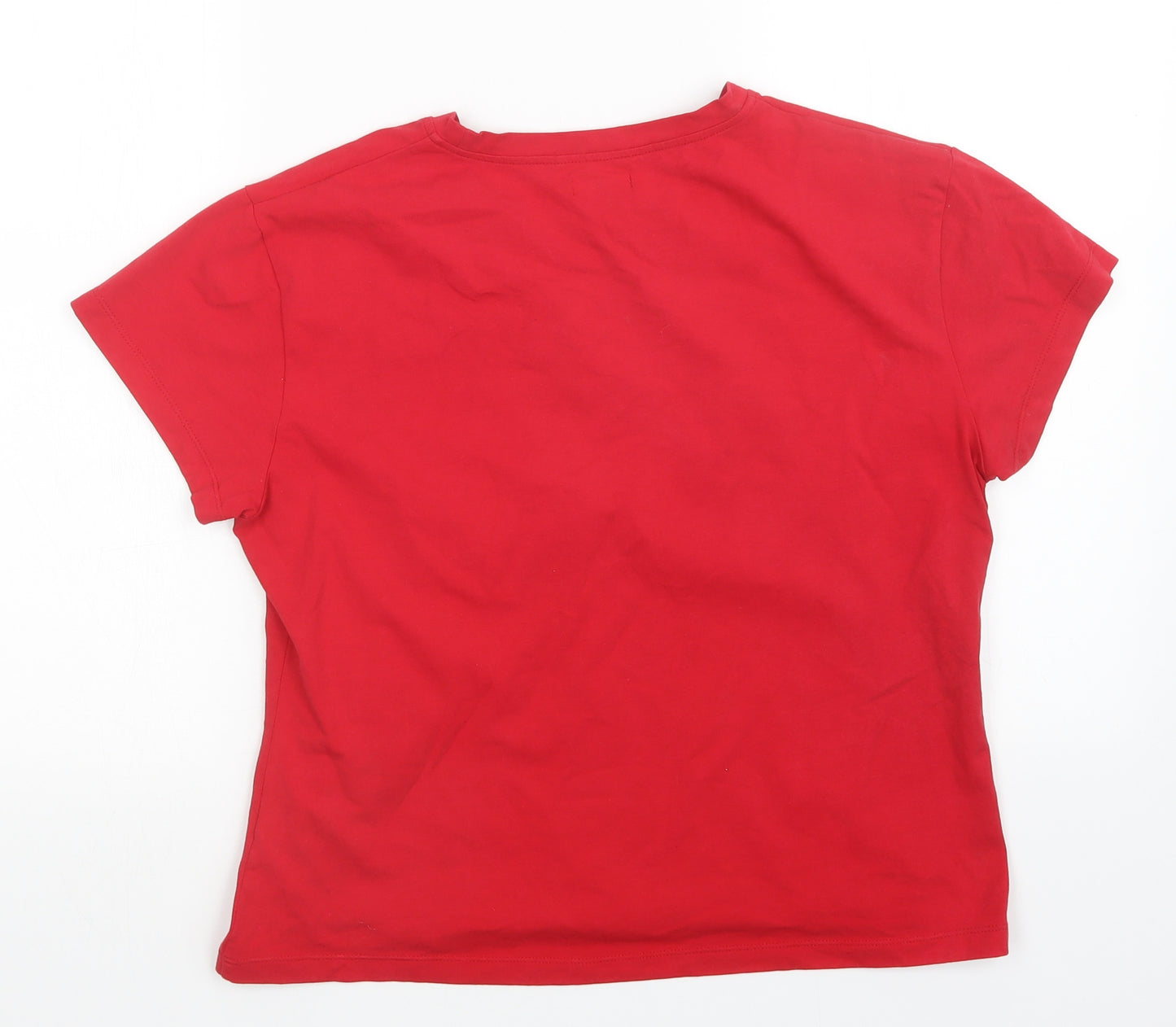 jeans&co Womens Red   Basic T-Shirt Size 18