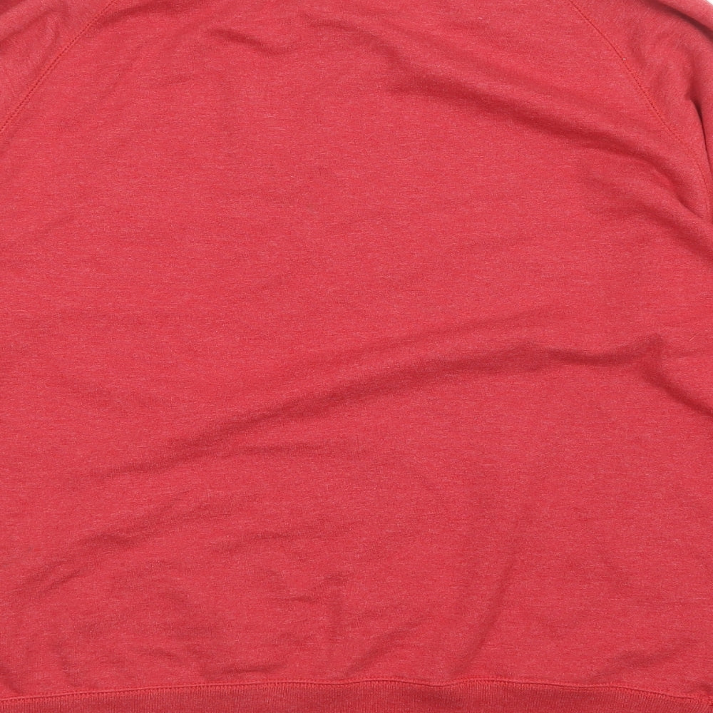 SUTSU Mens Red   Pullover Sweatshirt Size M
