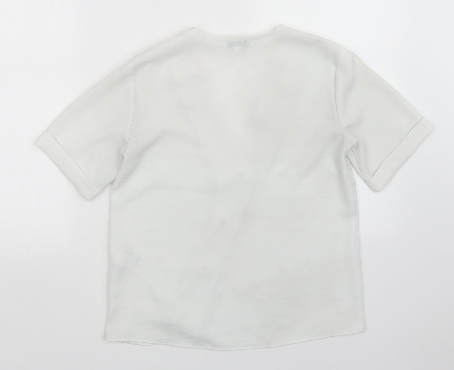 Warehouse Womens White   Basic Button-Up Size 6