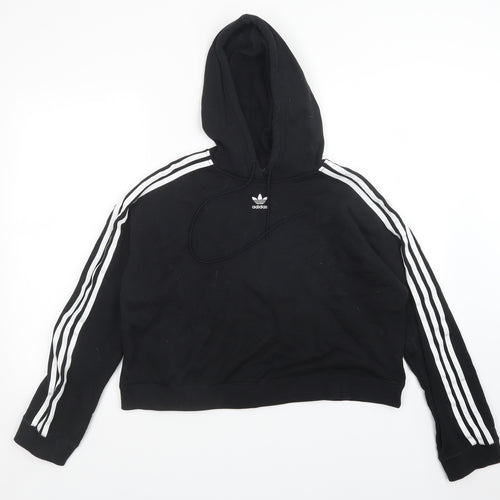 adidas Womens Black   Pullover Hoodie Size 16