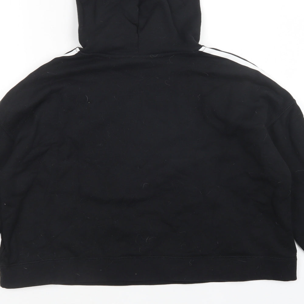 adidas Womens Black   Pullover Hoodie Size 16