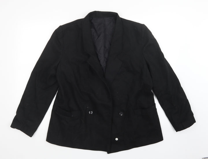 Littlewoods Womens Black Jacket Blazer Size 16