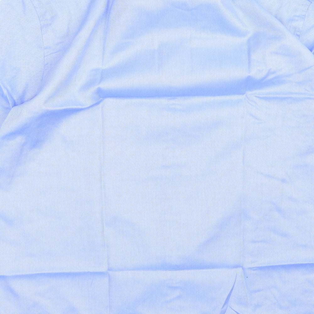 M&S Mens Blue    Dress Shirt Size 16