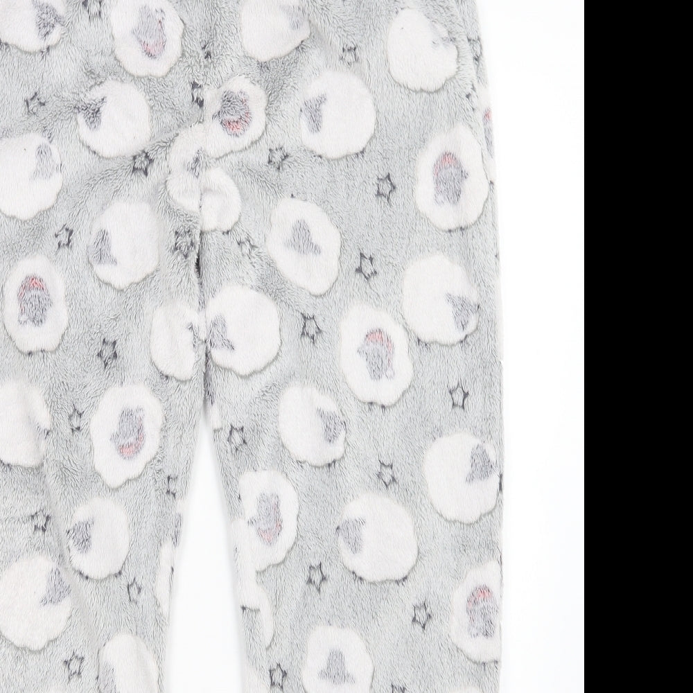 TU Womens Grey Animal Print   Pyjama Pants Size 16
