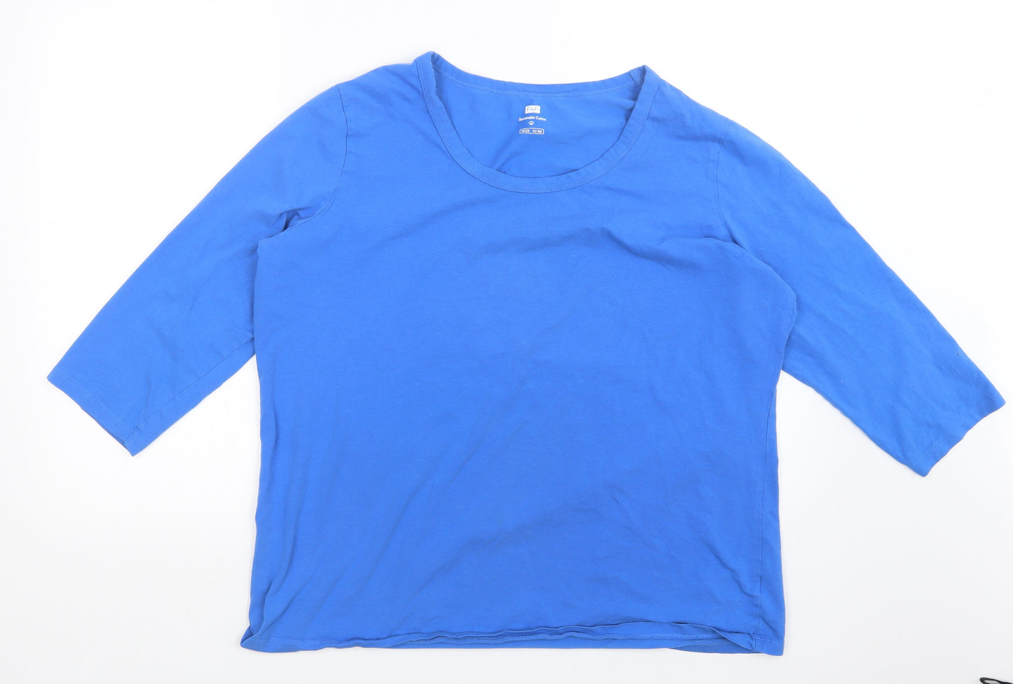 F&F Womens Blue   Basic T-Shirt Size 22