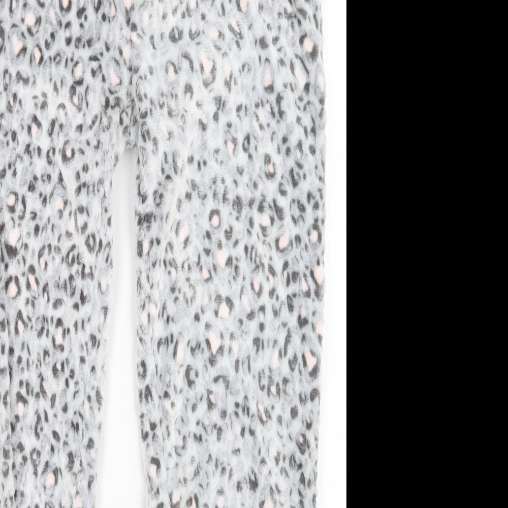 Debenhams Womens Grey Animal Print   Pyjama Pants Size 12