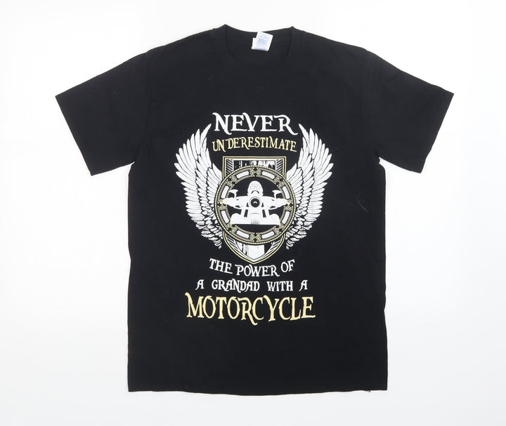 Gildan Mens Black    T-Shirt Size M