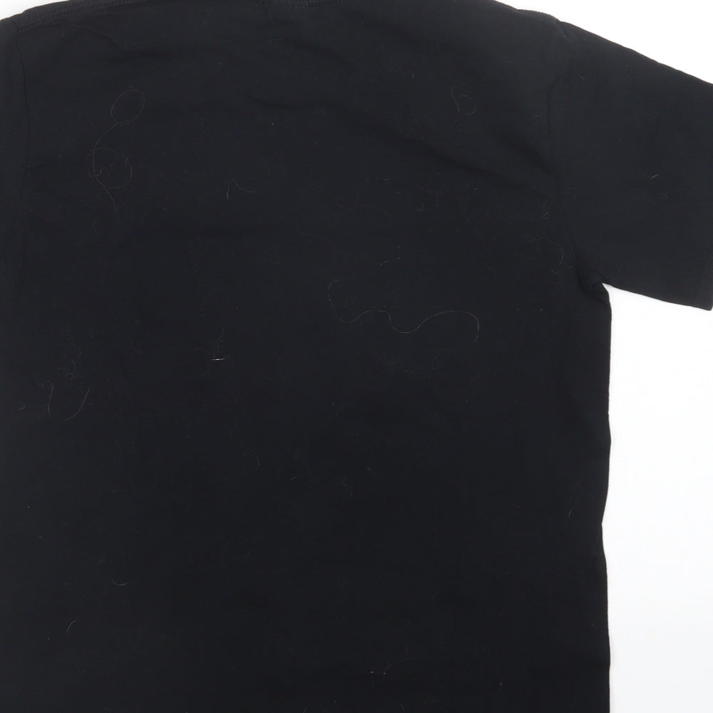 Gildan Mens Black    T-Shirt Size M