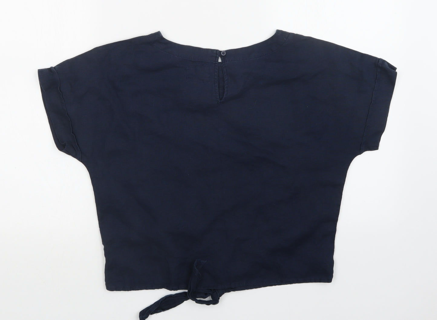 M&S Womens Blue   Basic Blouse Size 10