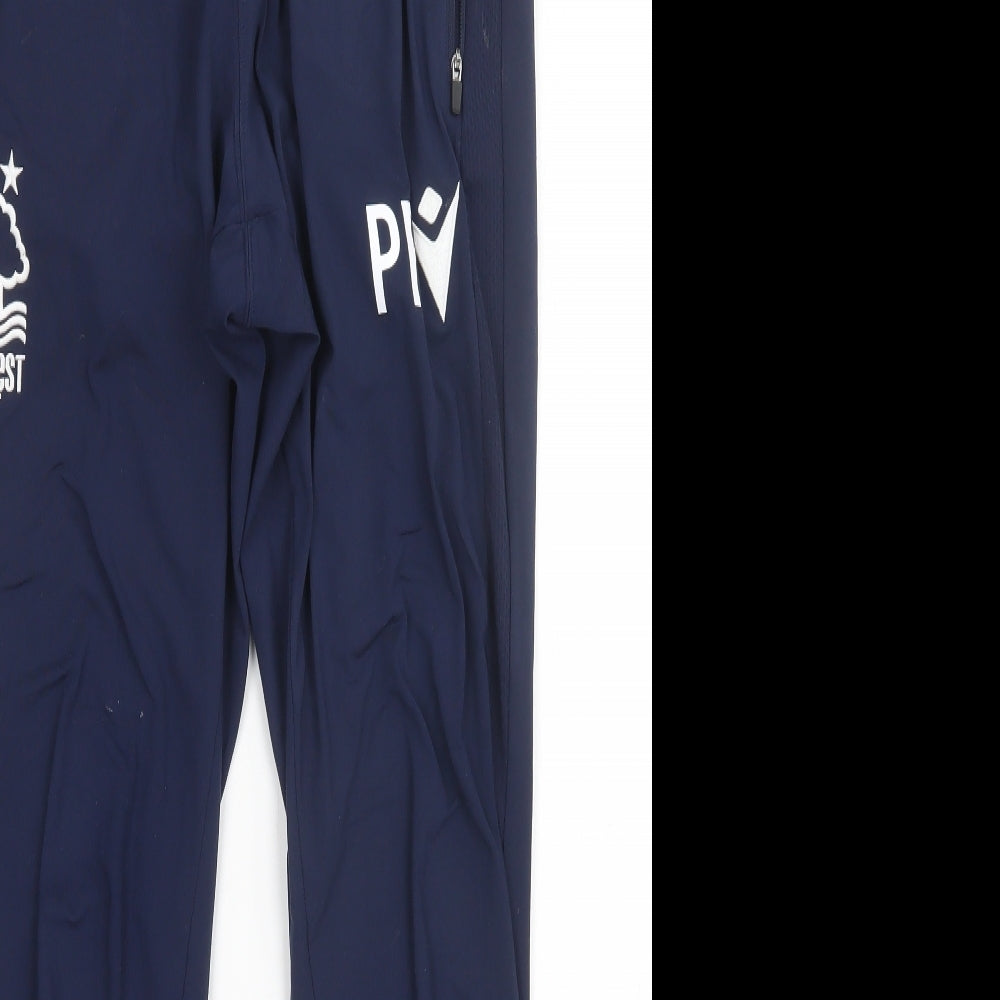 Macron Mens Blue   Jogger Trousers Size M L28 in - Nottingham Forest FC