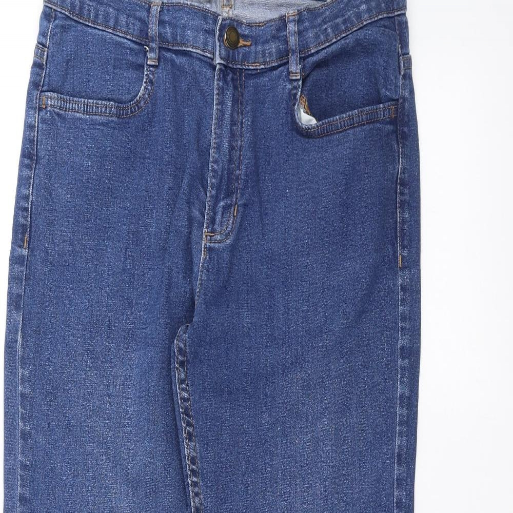 Marks and Spencer Womens Blue  Denim Straight Jeans Size 12 L23 in