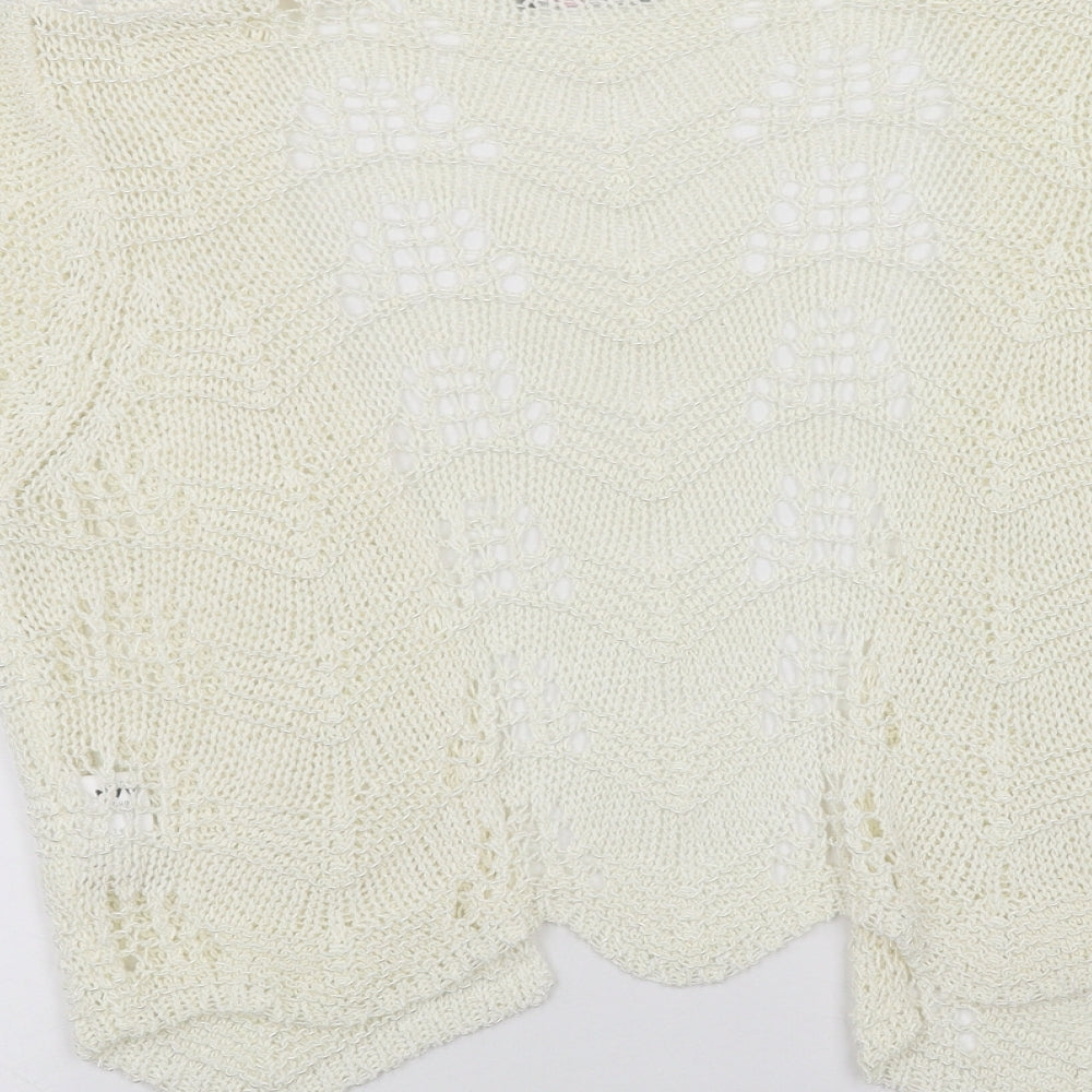 Per Una Womens White   Cardigan Jumper Size 14