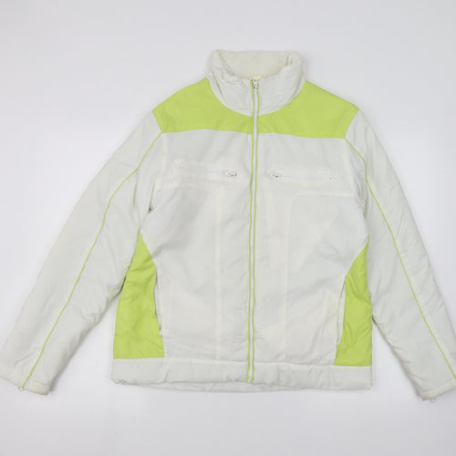 B-12 Womens White   Jacket  Size M
