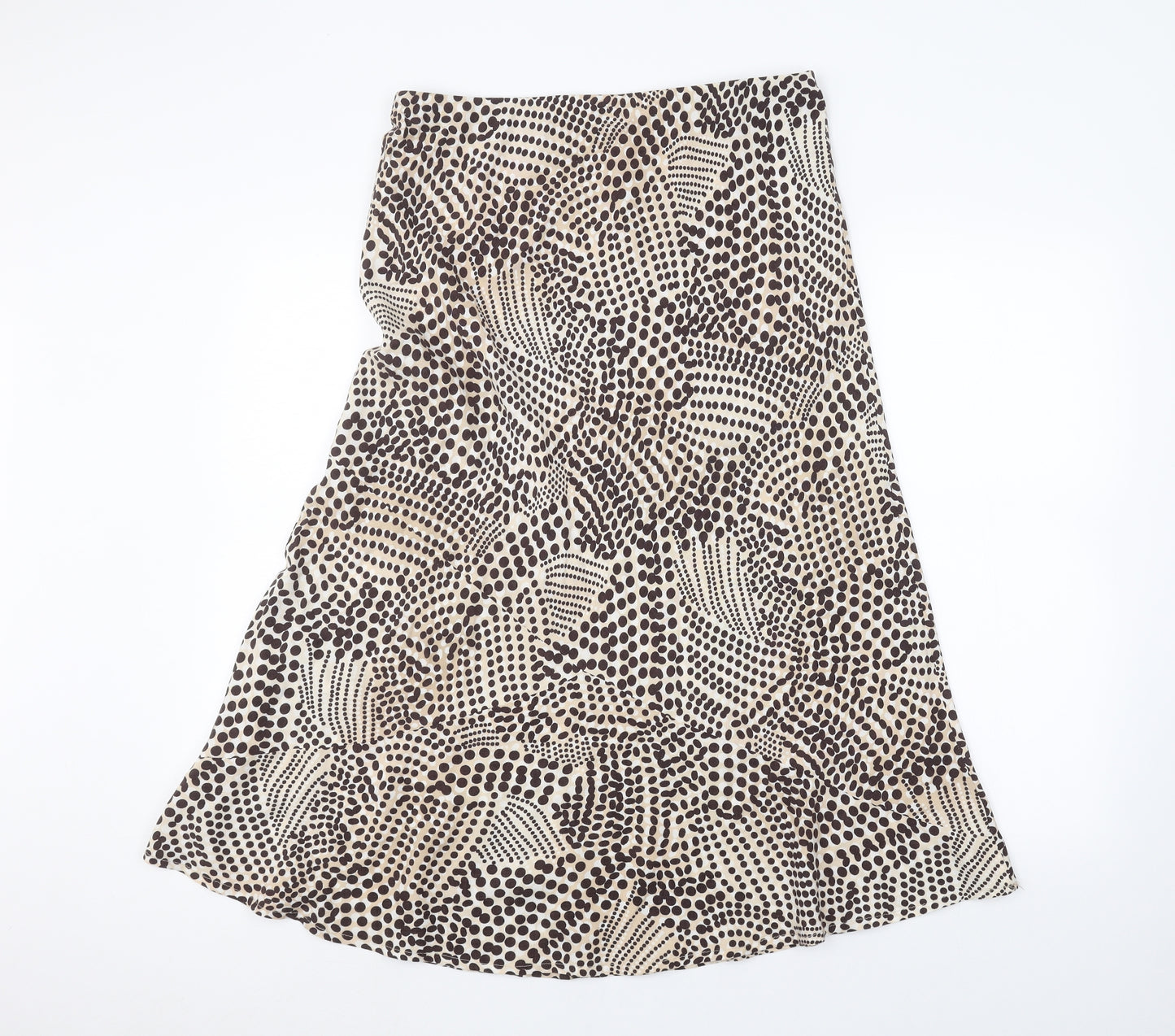 Marks and Spencer Womens White Animal Print  A-Line Skirt Size 12