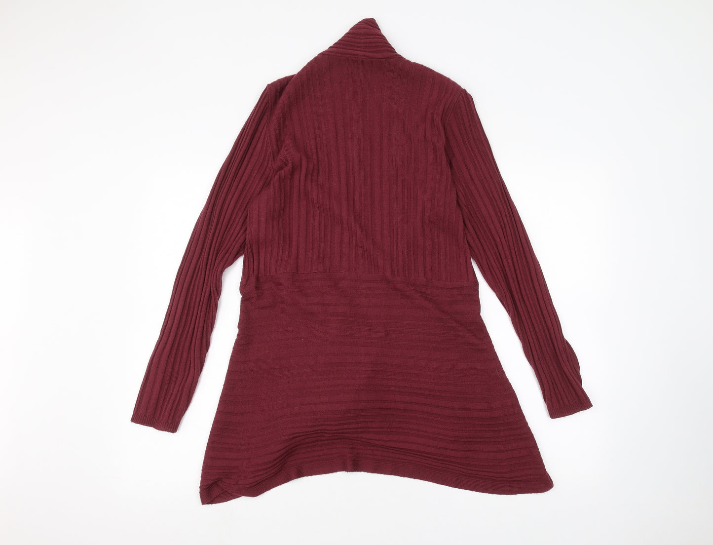 Preworn Womens Red   Cardigan Jumper Size 10