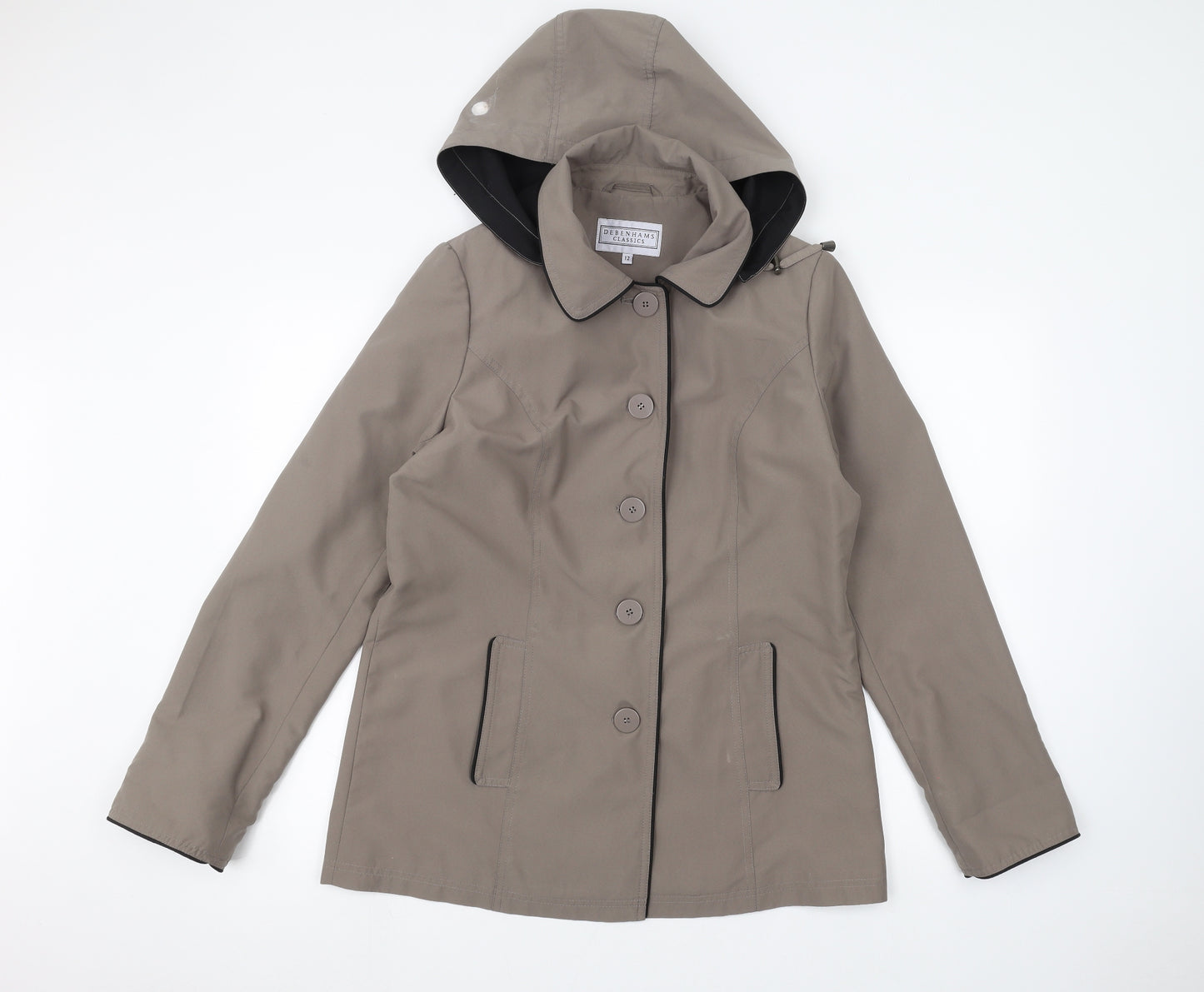 debinhams Womens Green   Parka Coat Size 12