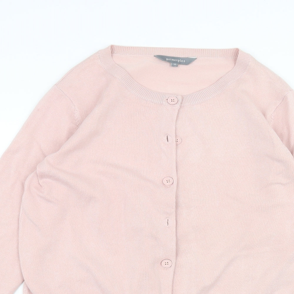 Principles Womens Pink   Cardigan Jumper Size 12