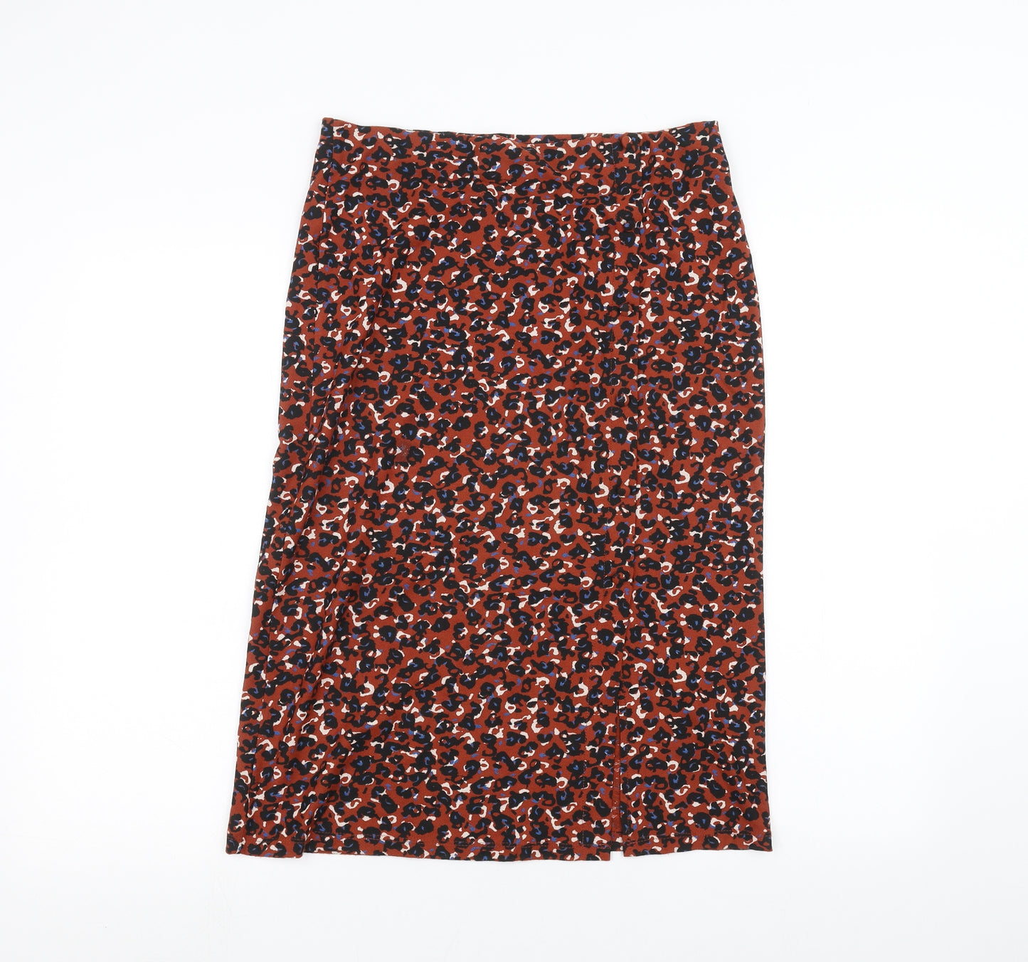 NEXT Womens Brown Animal Print  A-Line Skirt Size 10