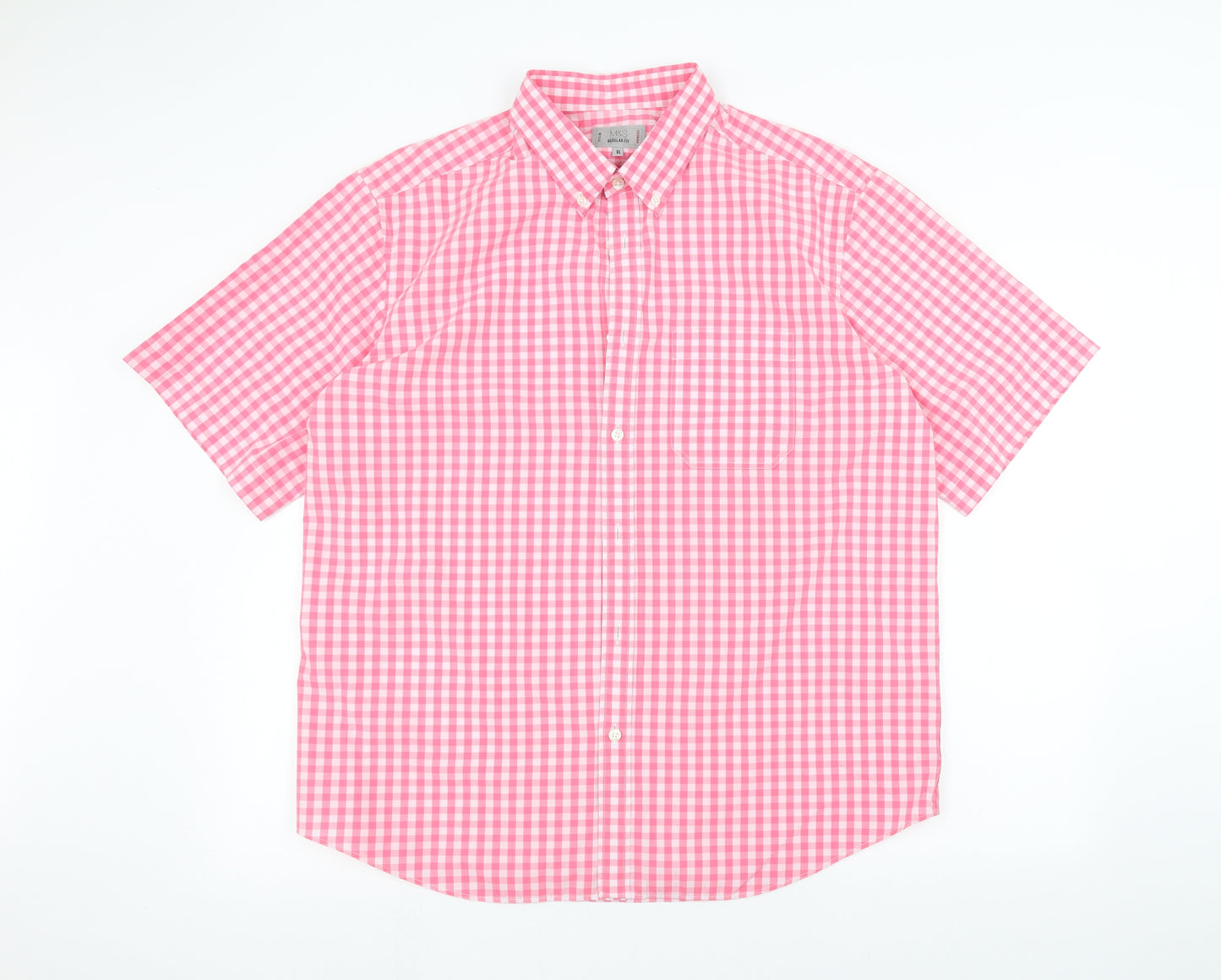 Marks and Spencer Mens Pink    Dress Shirt Size XL