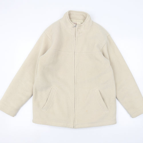 EWM Womens White   Full Zip Jumper Size S