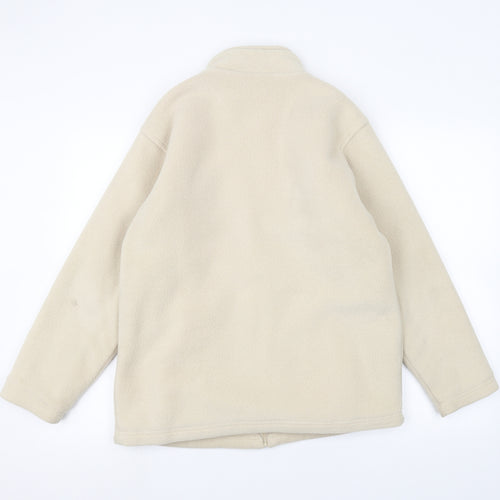 EWM Womens White   Full Zip Jumper Size S
