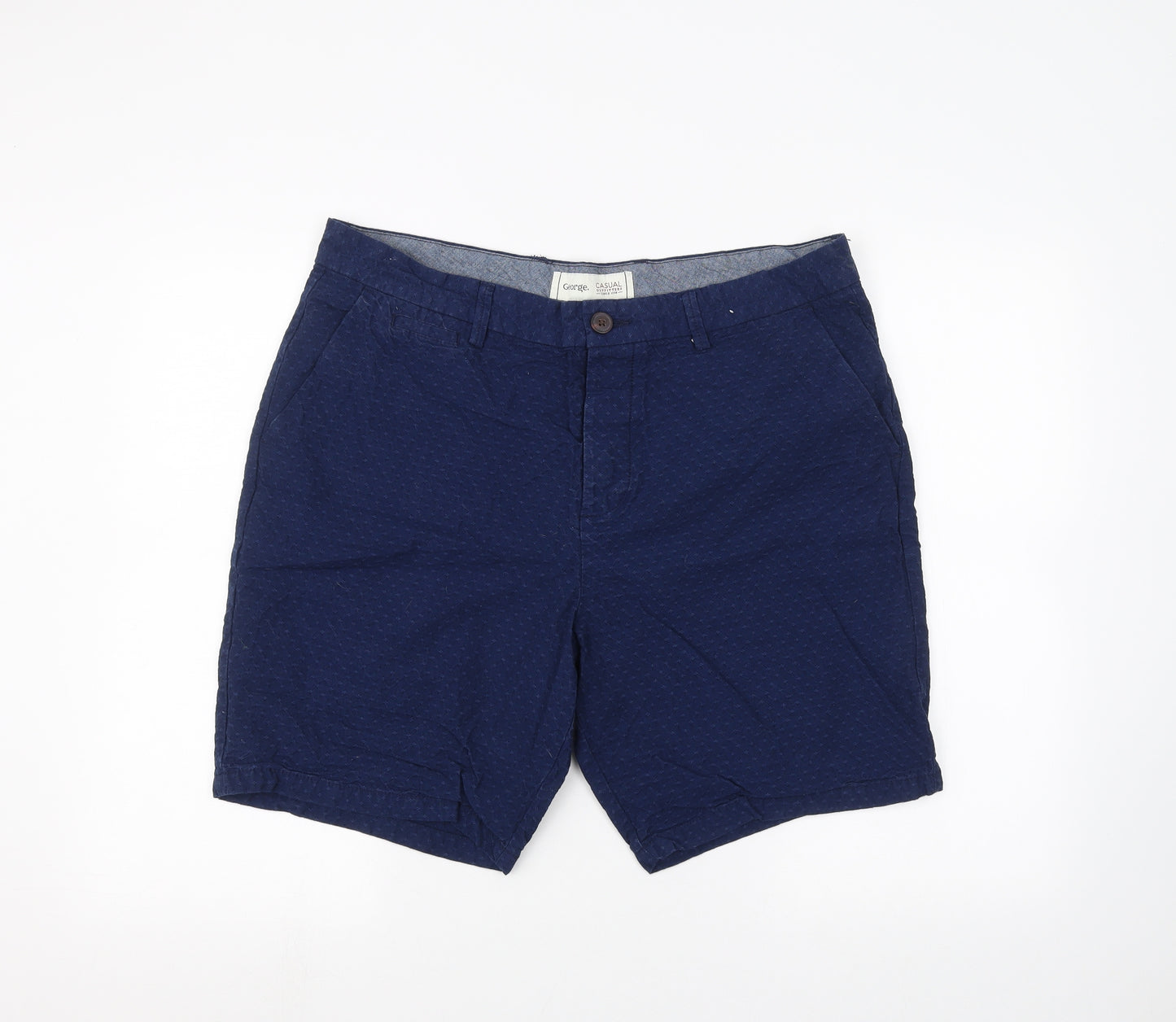 George Mens Blue   Chino Shorts Size 38 in