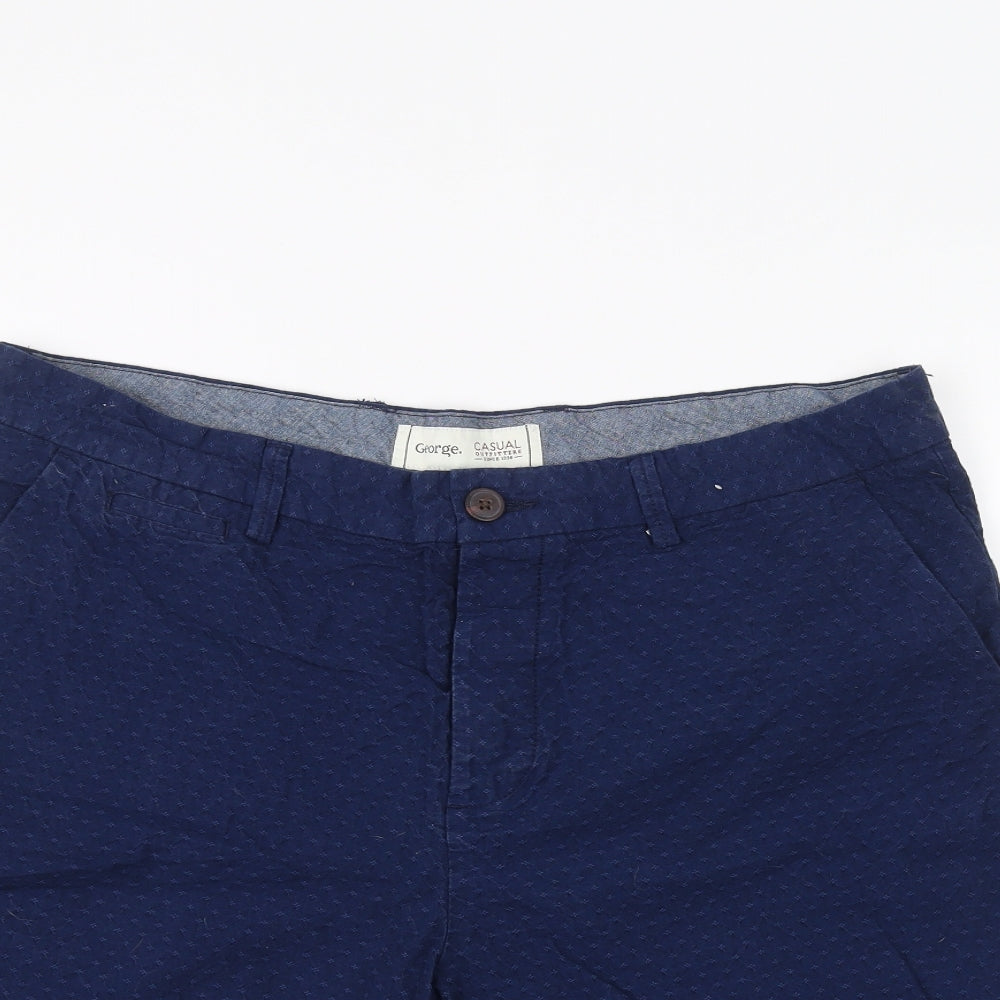 George Mens Blue   Chino Shorts Size 38 in