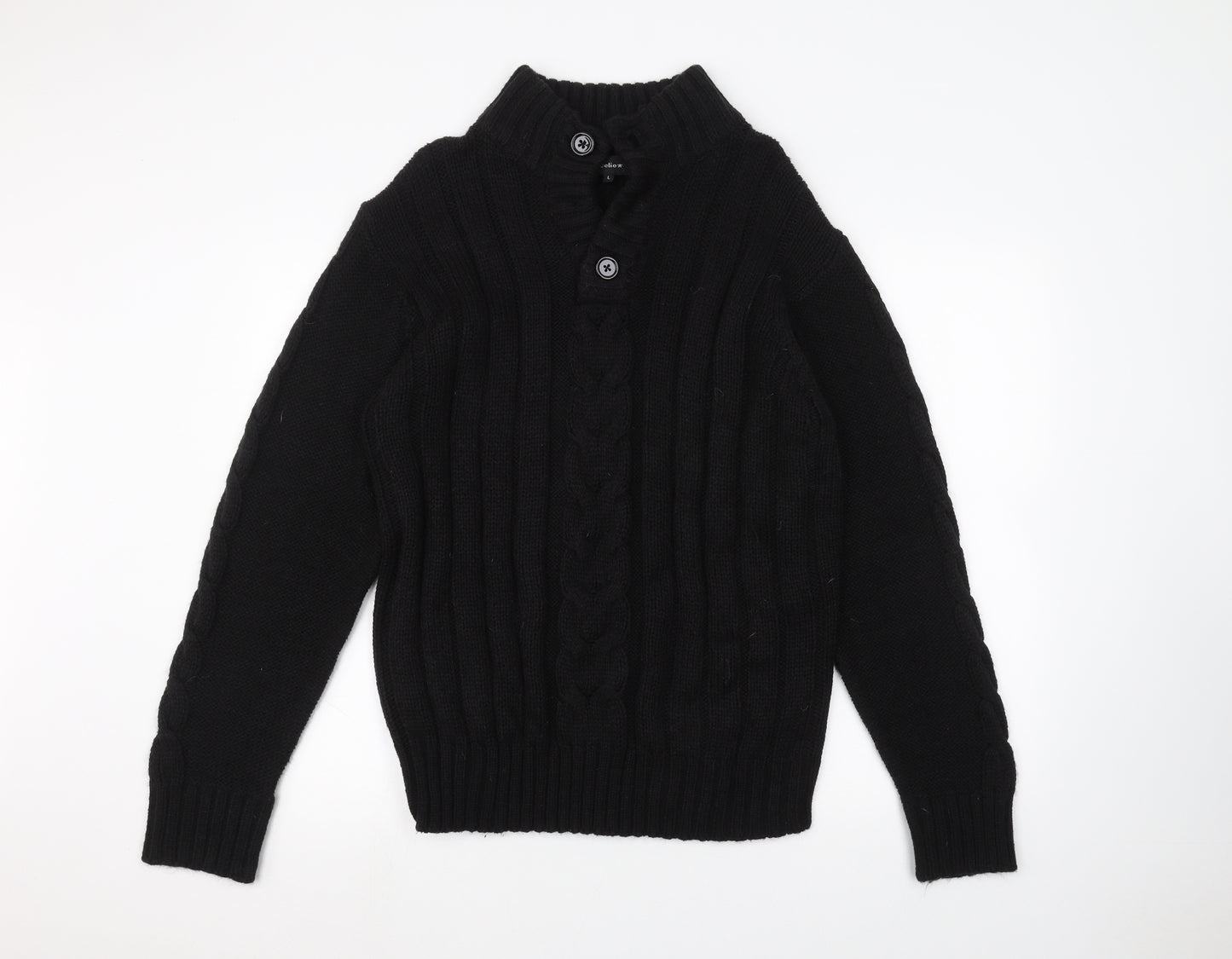 celio* Mens Black   Pullover Jumper Size L