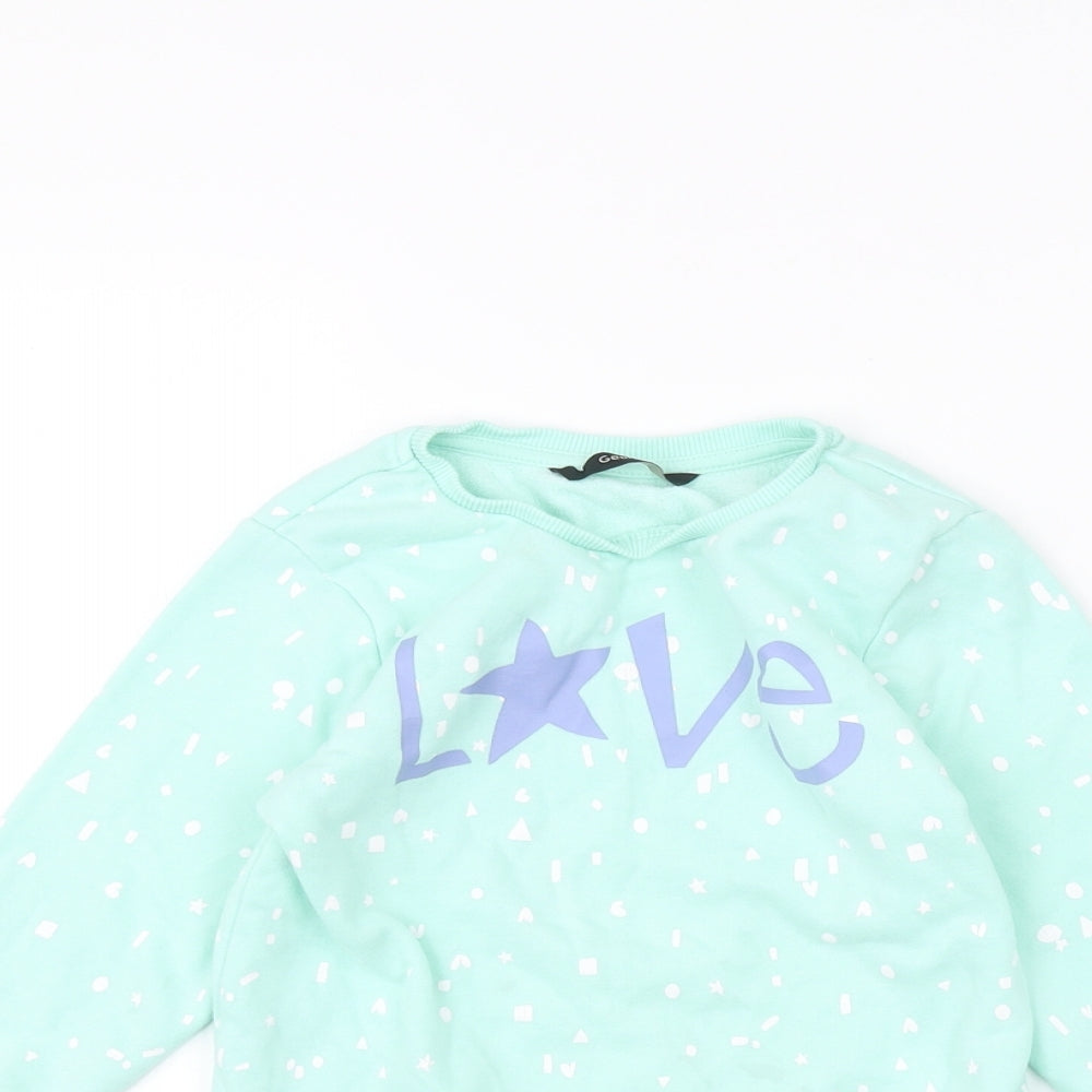 George Girls Blue   Pullover Jumper Size 3-4 Years