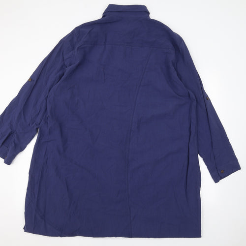 Anself Mens Blue    Dress Shirt Size 4XL