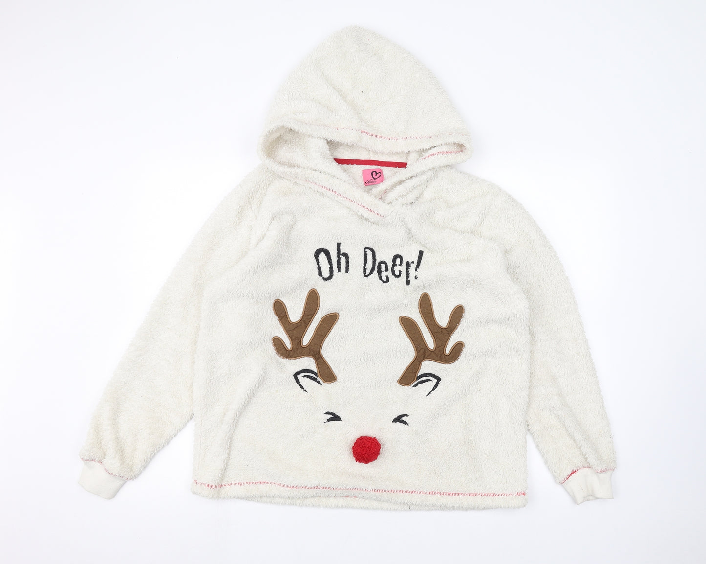 Preworn Womens White   Pullover Jumper Size M  - Christmas