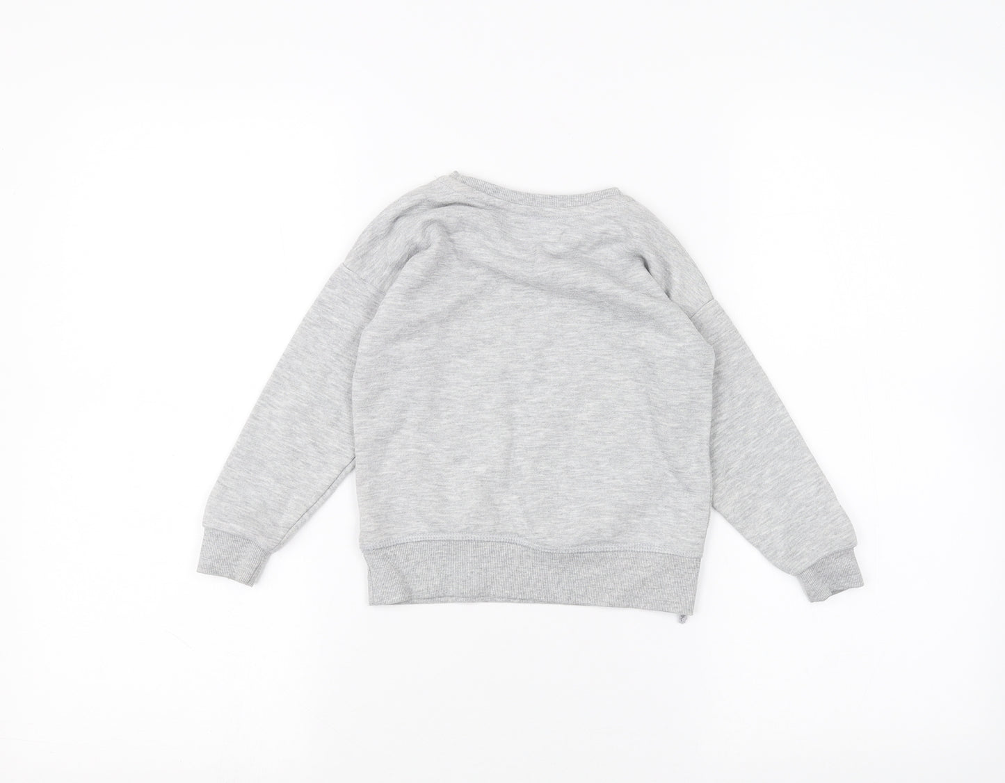 Primark Girls Grey   Pullover Jumper Size 3-4 Years