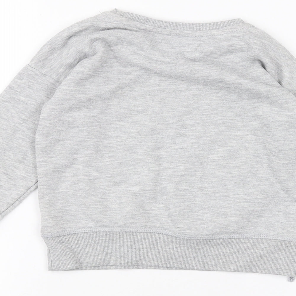 Primark Girls Grey   Pullover Jumper Size 3-4 Years
