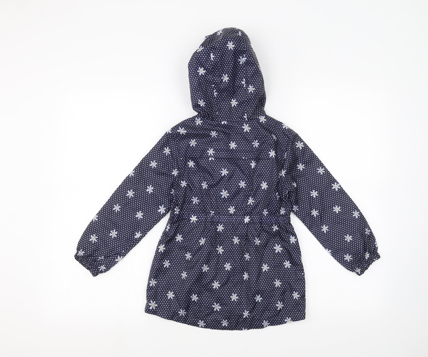 Primark Girls Blue Polka Dot  Rain Coat Coat Size 5-6 Years