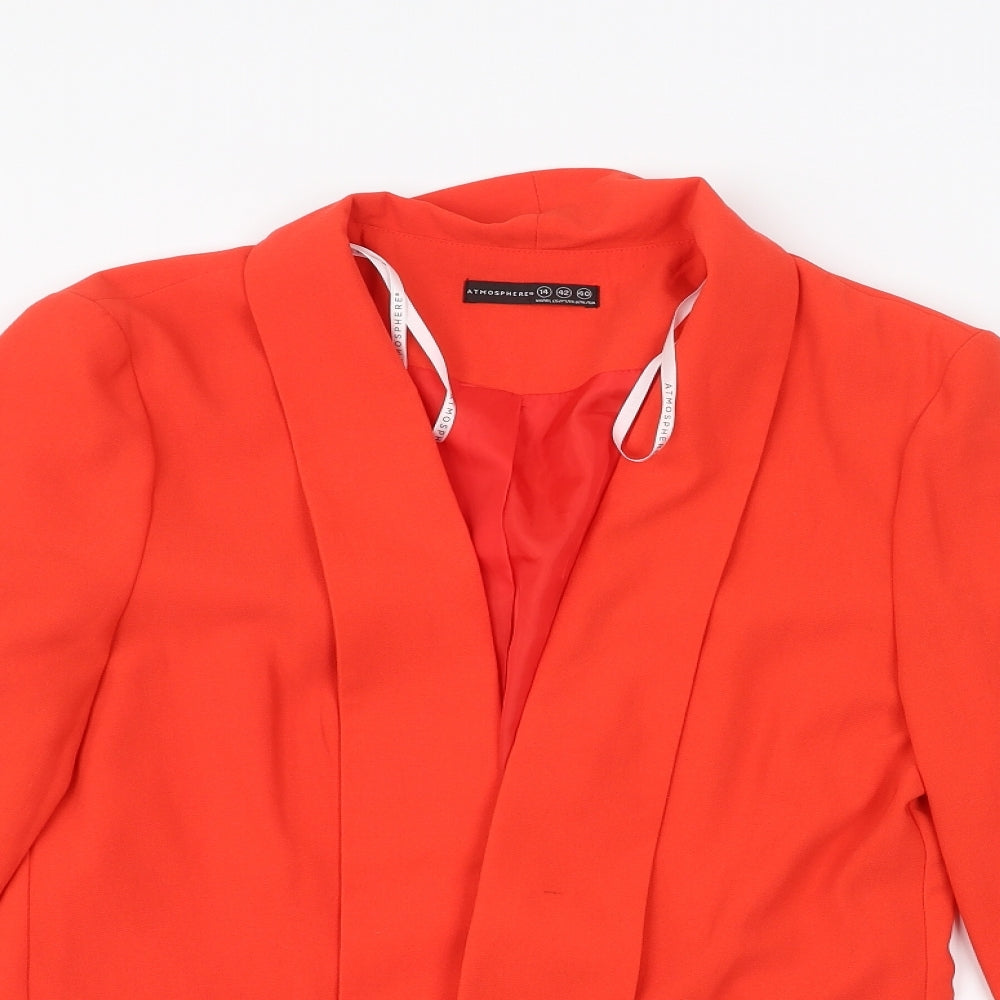 Atmosphere Womens Orange   Jacket  Size 14