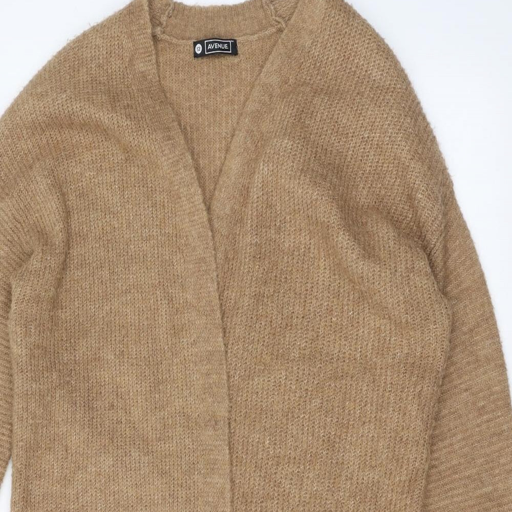 Avenue Womens Brown   Jacket Coatigan Size 12